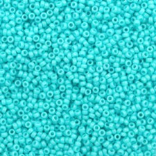 Miyuki rocailles Perlen 15/0 - Duracoat opaque underwater blue 15-4480
